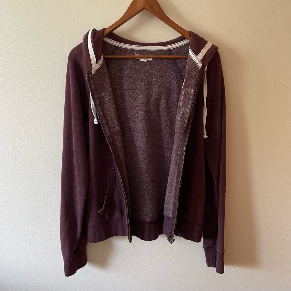 Purple Aeropostale Hooded Zip Up Jacket - Picture 2 of 11